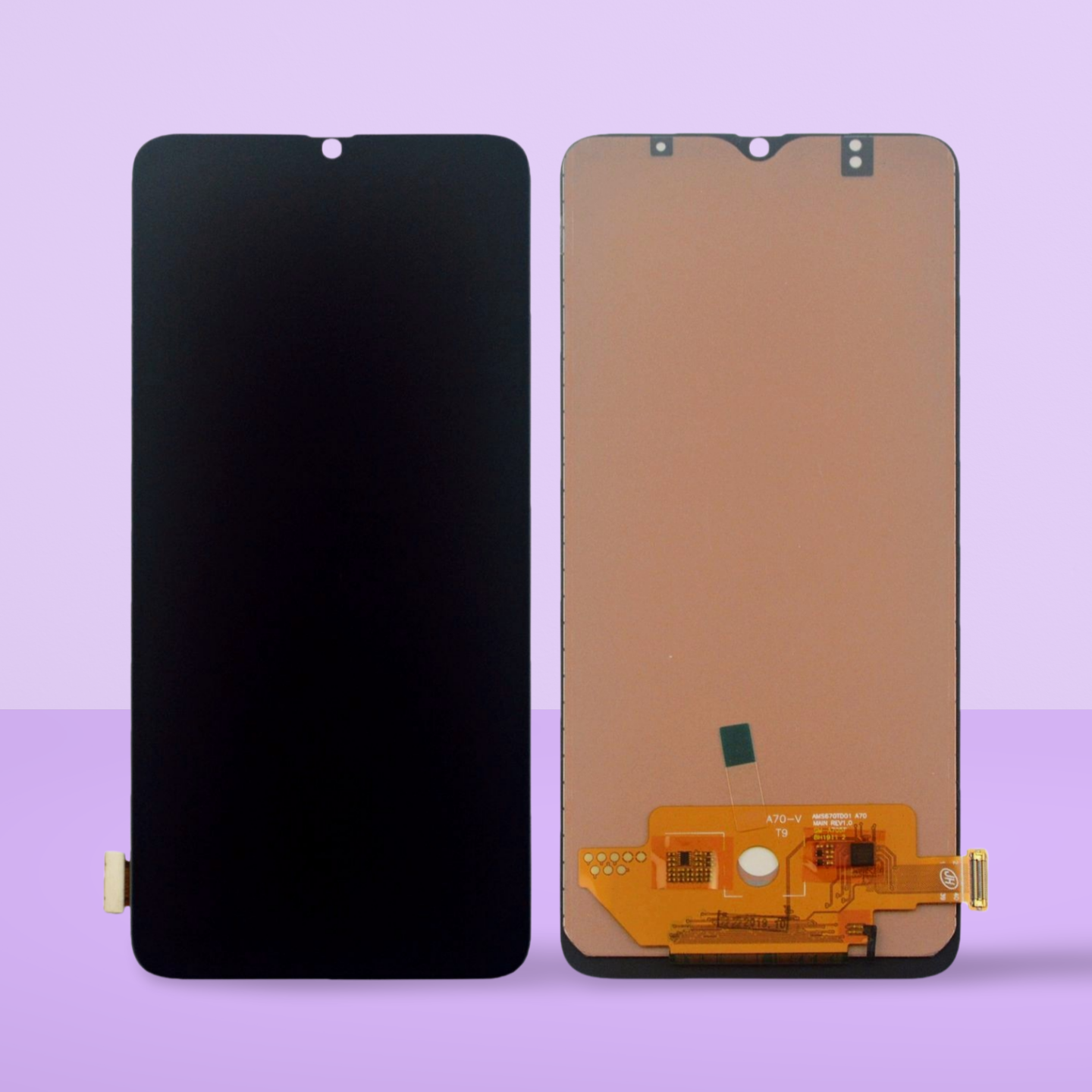 Ecran Pour Samsung galaxy A70 SM-A705F, SM-A705FN Châssis Noir Vitre Tactile LCD