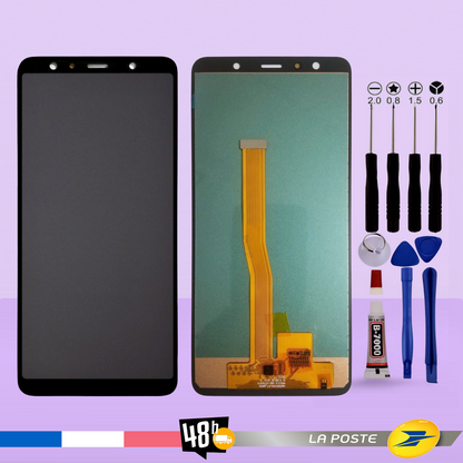 Ecran Pour Samsung galaxy A7 2018 A750, A750F, SM-A750F  Noir  Vitre Tactile LCD